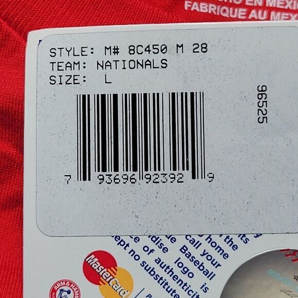 MLB Washington Nationals Boys Red T-shirt Sz M - Picture 6 of 8